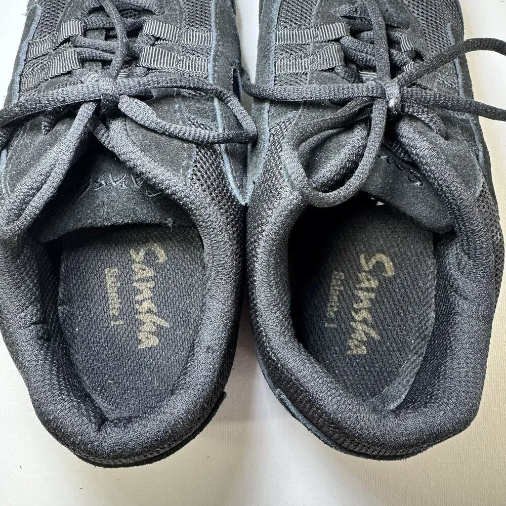 Sansha Skazz Salsette 1‎ Jazz Sneakers Unisex Size 14M Suede/Mesh Upper